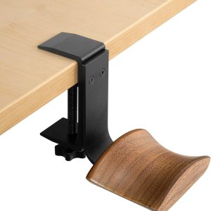 Clamp-On Walnut Headset Stand