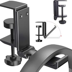Foldable Under-Desk Headset Mount