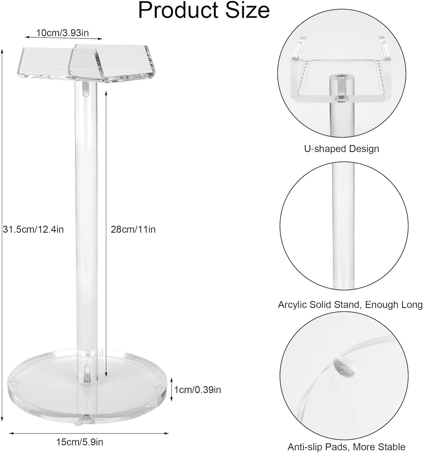 Acrylic Headphone Holder - Image 2