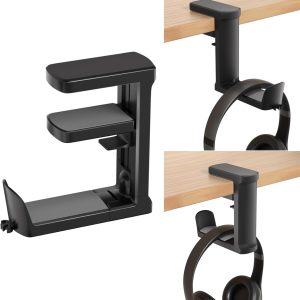 Adjustable Clamp Headphone Hook