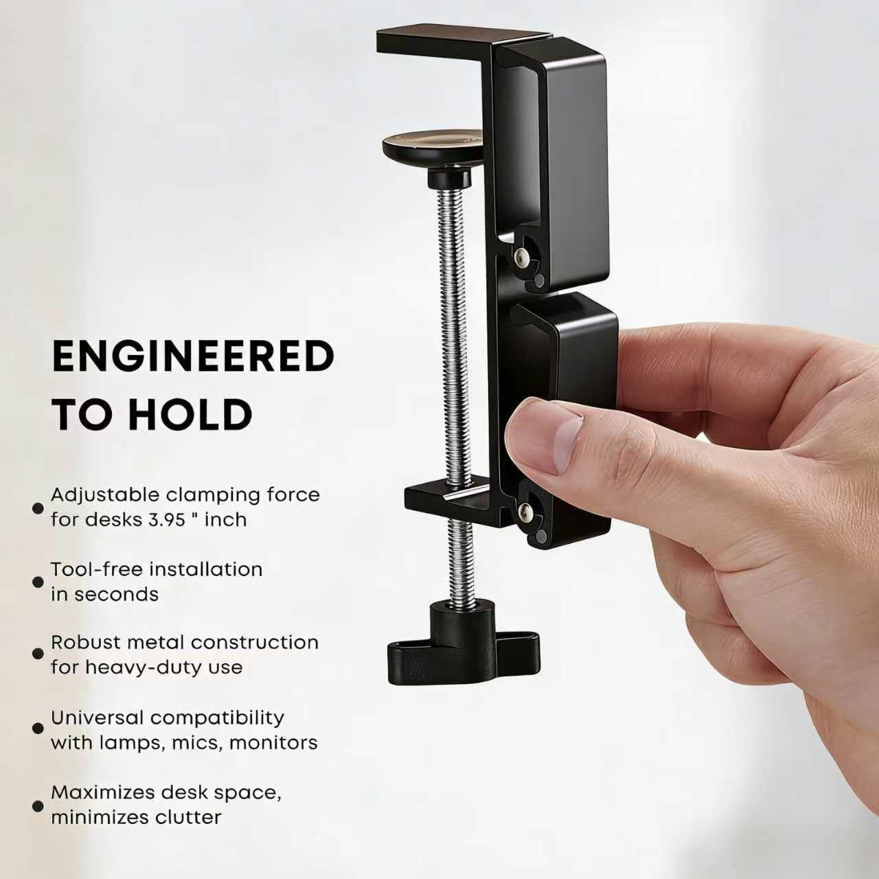 Foldable Desk Headphone Clamp - Image 2