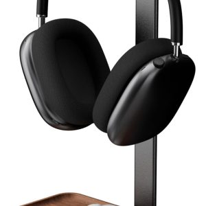 Walnut Headset Holder with Base