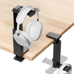 Adjustable Above/Under Desk Headset Rack