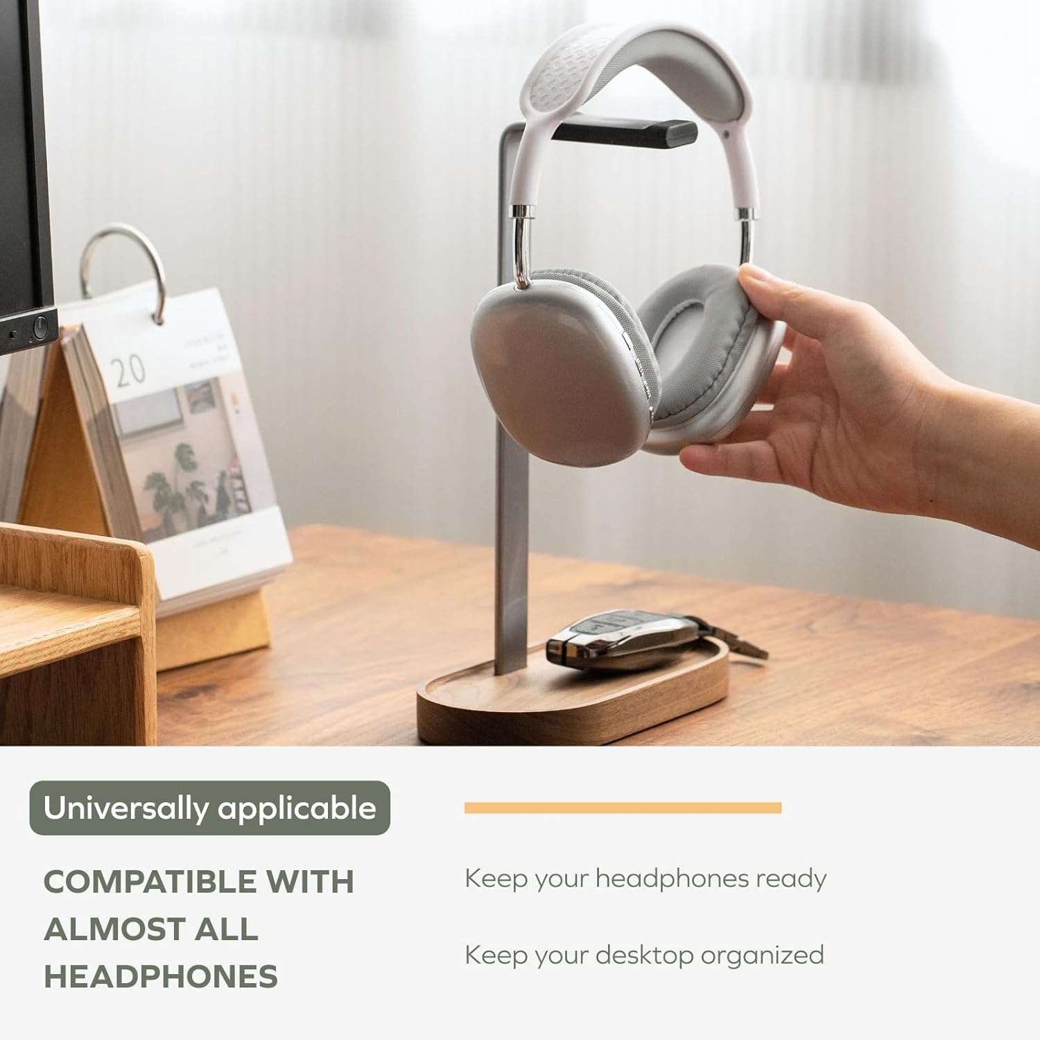 Solid Wood Headset Stand - Image 2