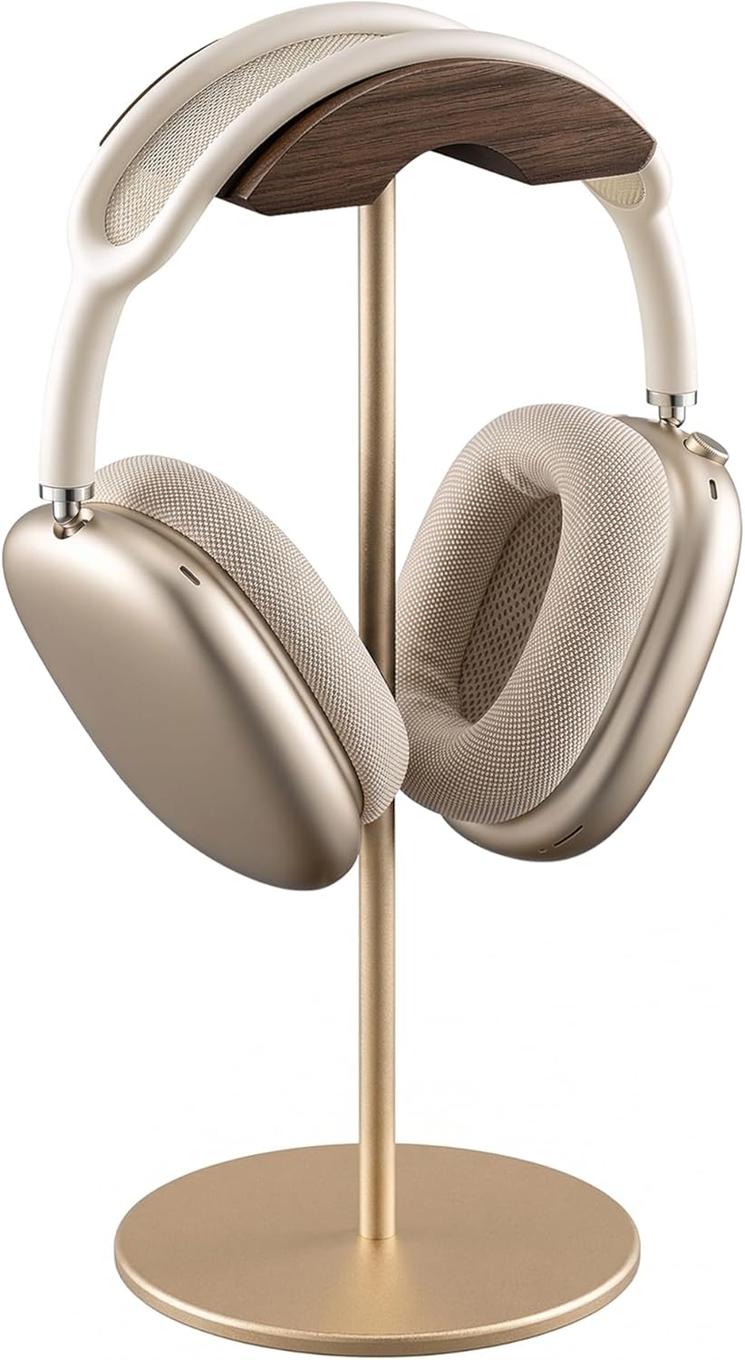 Walnut & Aluminum Headphone Stand