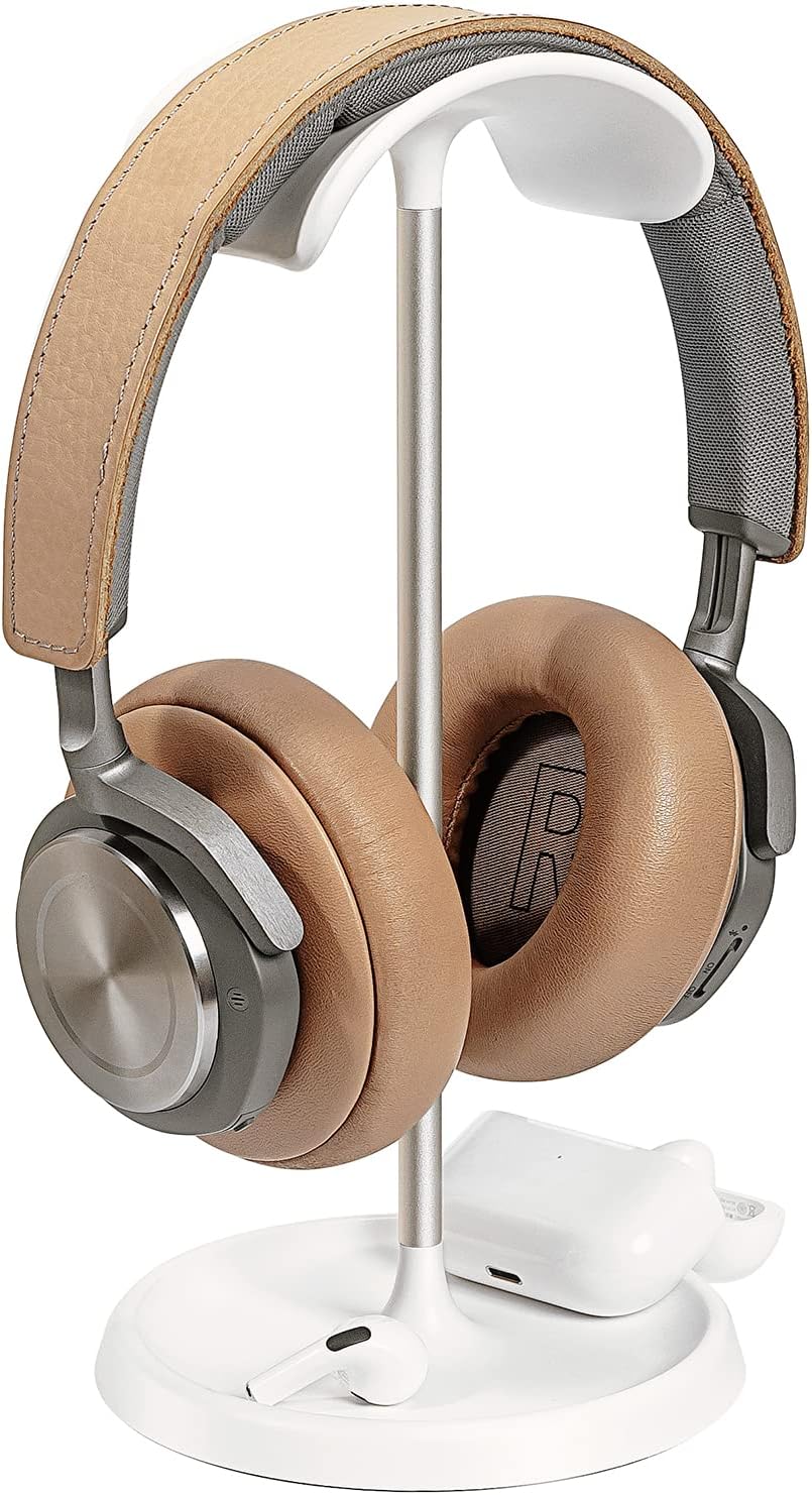 Curved Headset Stand with Tray