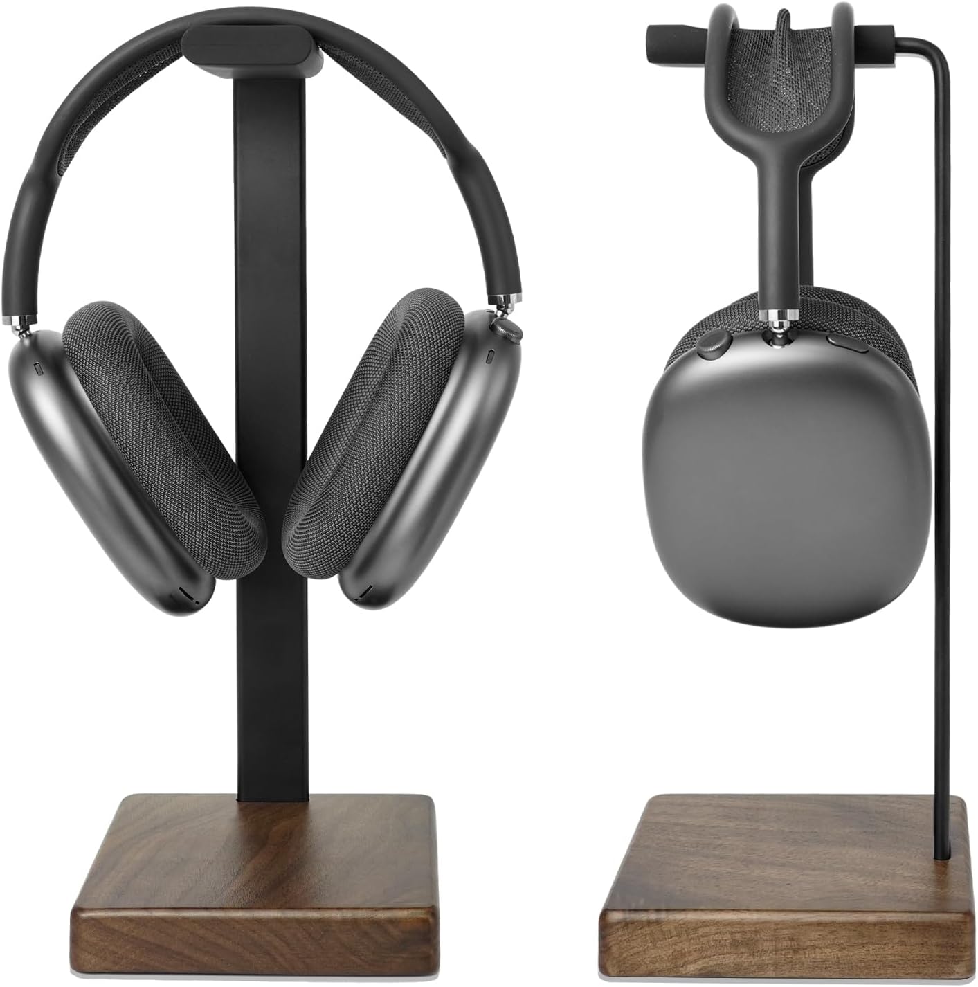 Metal Headset Mount with Wood Base - Image 2